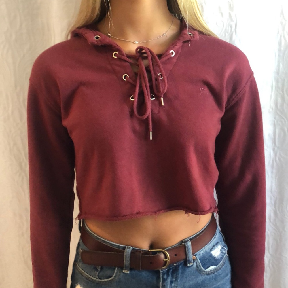 Pacsun L.A. Hearts Cropped Sweatshirt